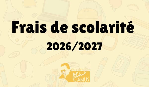 Frais de scolarité 20262027